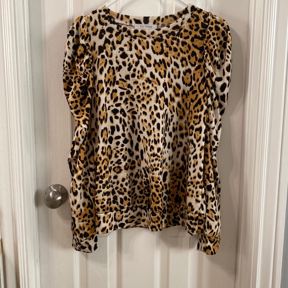 Leopard print sweater